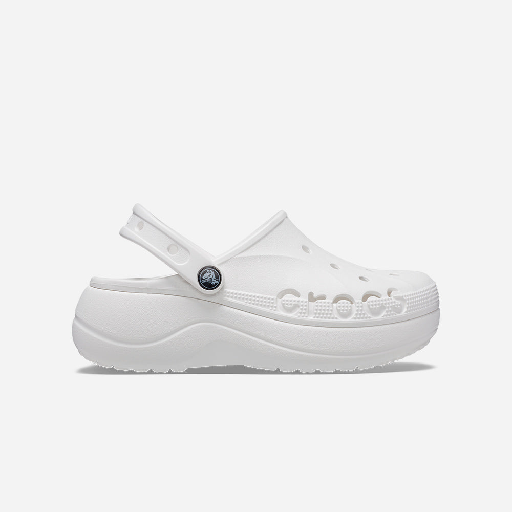 Giày Clog Nữ Crocs Baya Platform - Trắng - Supersports Vietnam
