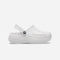 Giày Clog Nữ Crocs Baya Platform - Trắng - Supersports Vietnam