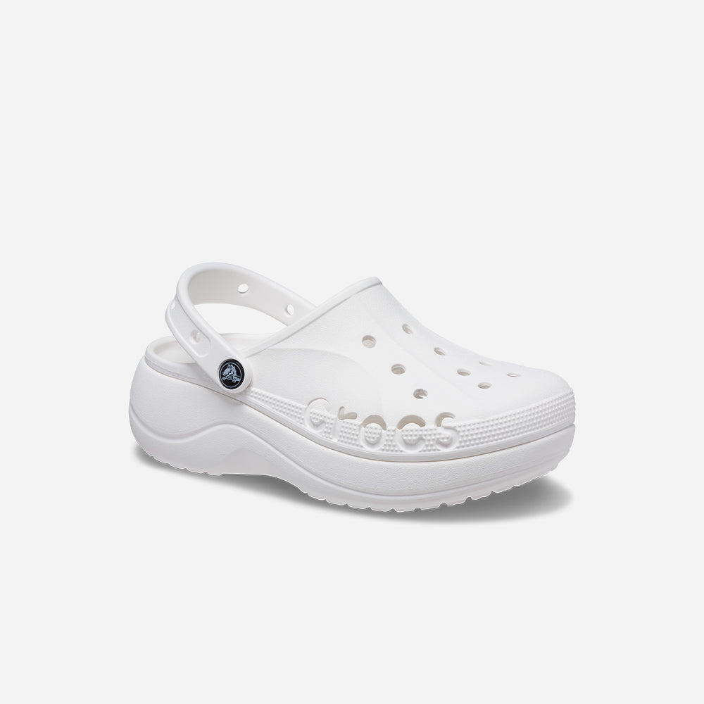 Giày Clog Nữ Crocs Baya Platform - Trắng - Supersports Vietnam