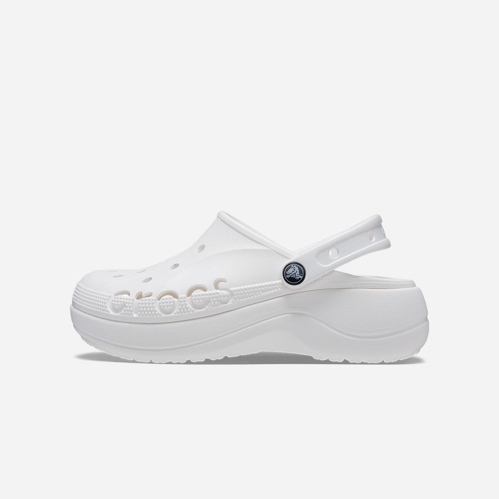 Giày Clog Nữ Crocs Baya Platform - Trắng - Supersports Vietnam