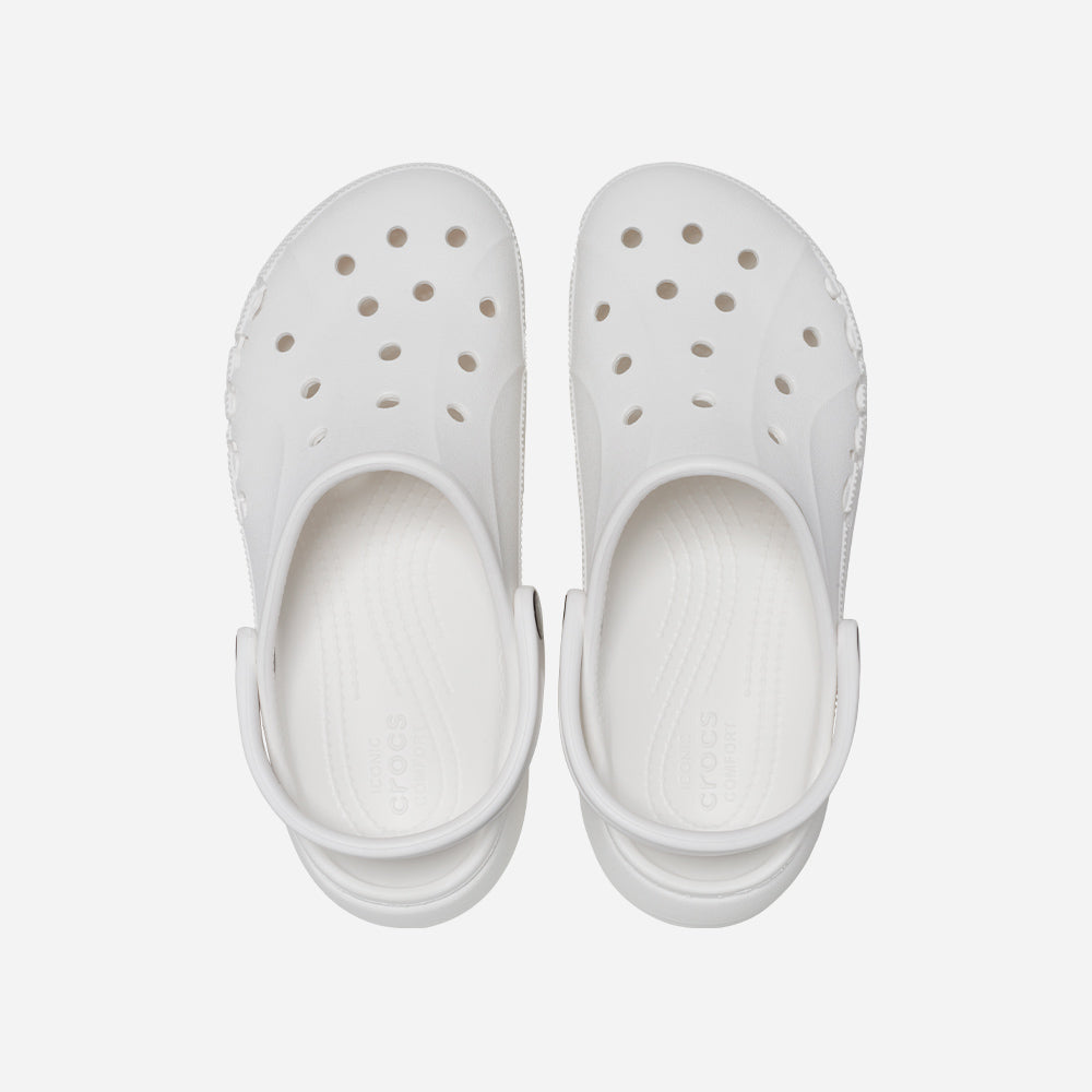 Giày Clog Nữ Crocs Baya Platform - Trắng - Supersports Vietnam