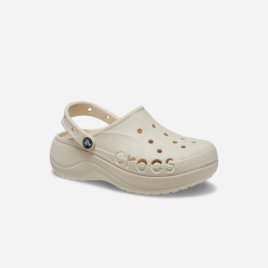 Giày Clog Nữ Crocs Baya Platform - Be