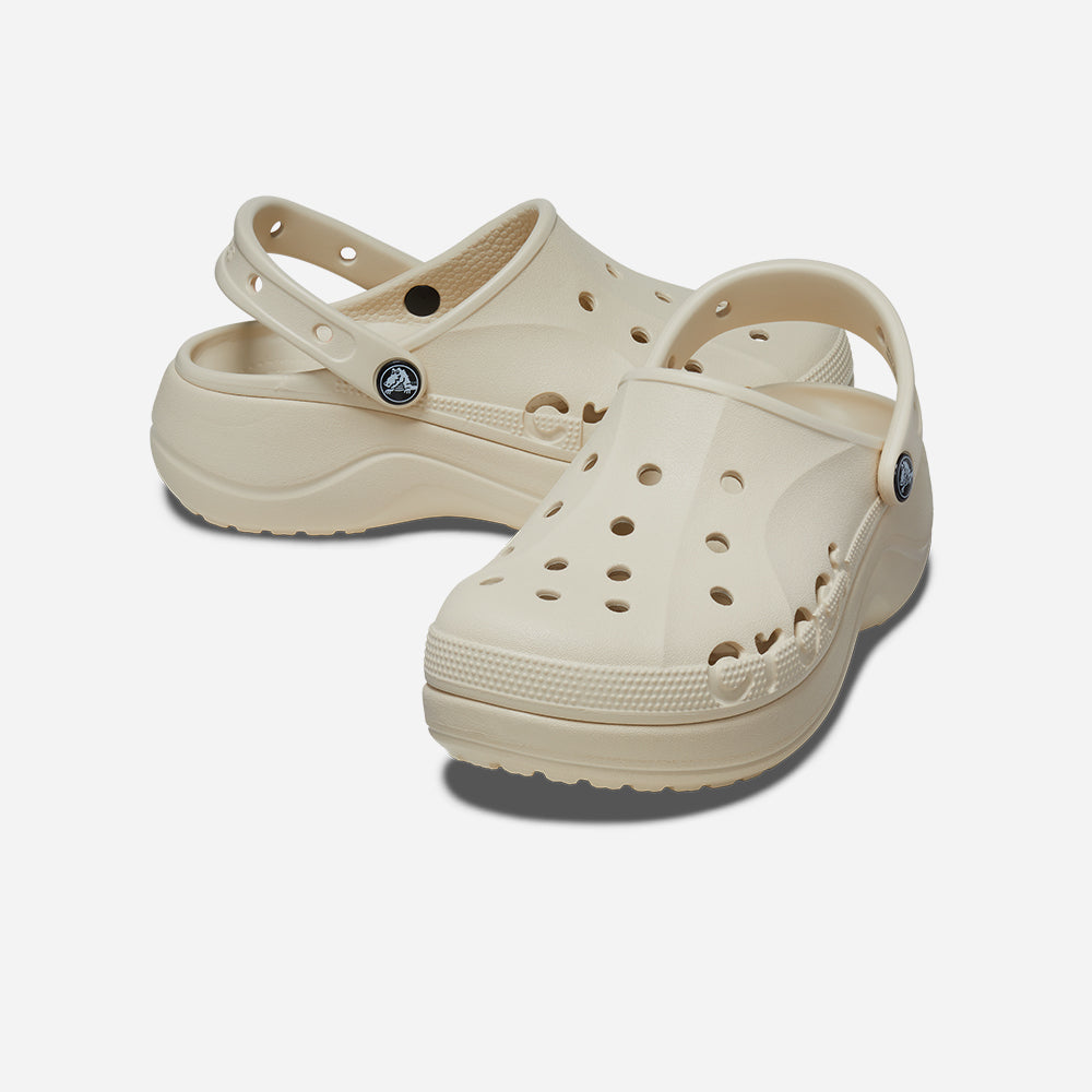 Giày Clog Nữ Crocs Baya Platform - Be - Supersports Vietnam