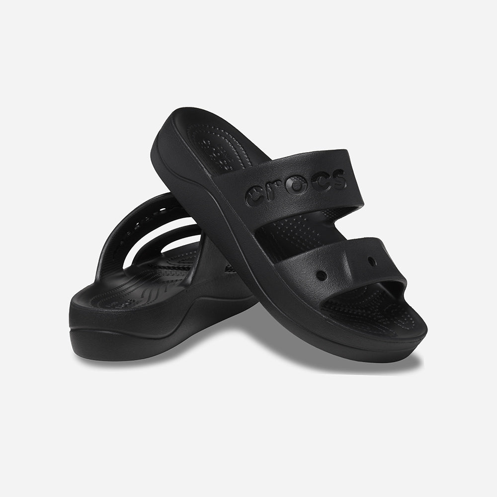 Giày Xăng Đan Nữ Crocs Baya Platform - Đen - Supersports Vietnam