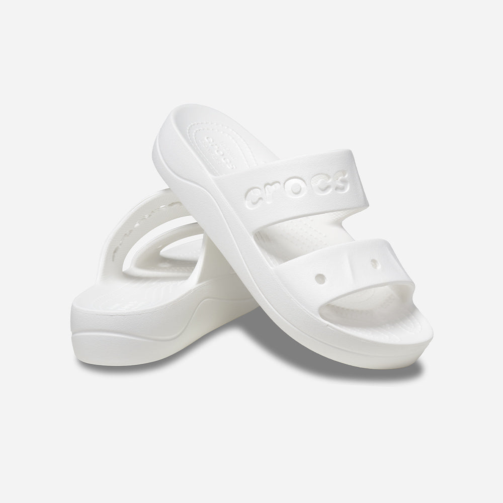 Giày Xăng Đan Nữ Crocs Baya Platform - Trắng - Supersports Vietnam