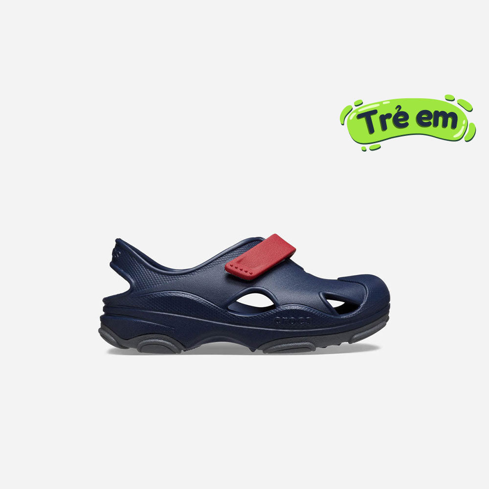 Giày Sandals Trẻ Em Crocs Toddler All-Terrain Fisherman - Xanh Navy - Supersports Vietnam