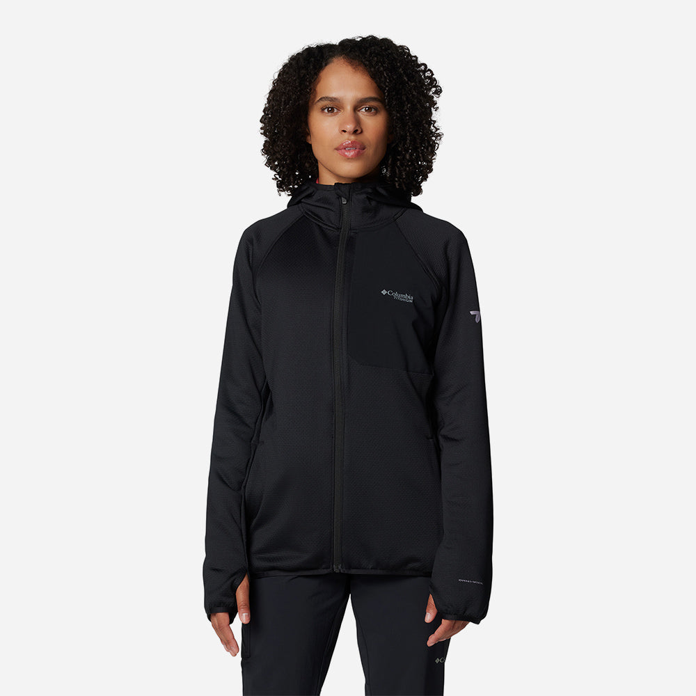 Áo Khoác Nữ Columbia Triple Canyon™ Grid Fleece Hooded Fz - Đen - Supersports Vietnam