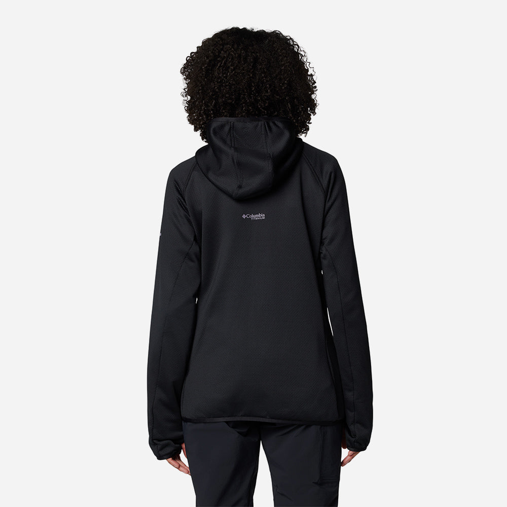 Áo Khoác Nữ Columbia Triple Canyon™ Grid Fleece Hooded Fz - Đen - Supersports Vietnam