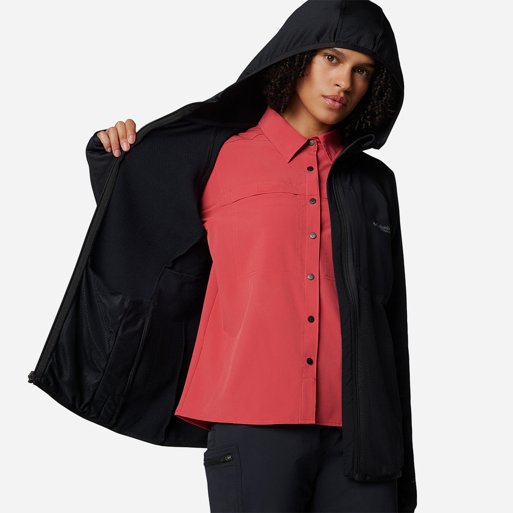 Áo Khoác Nữ Columbia Triple Canyon™ Grid Fleece Hooded Fz - Đen - Supersports Vietnam