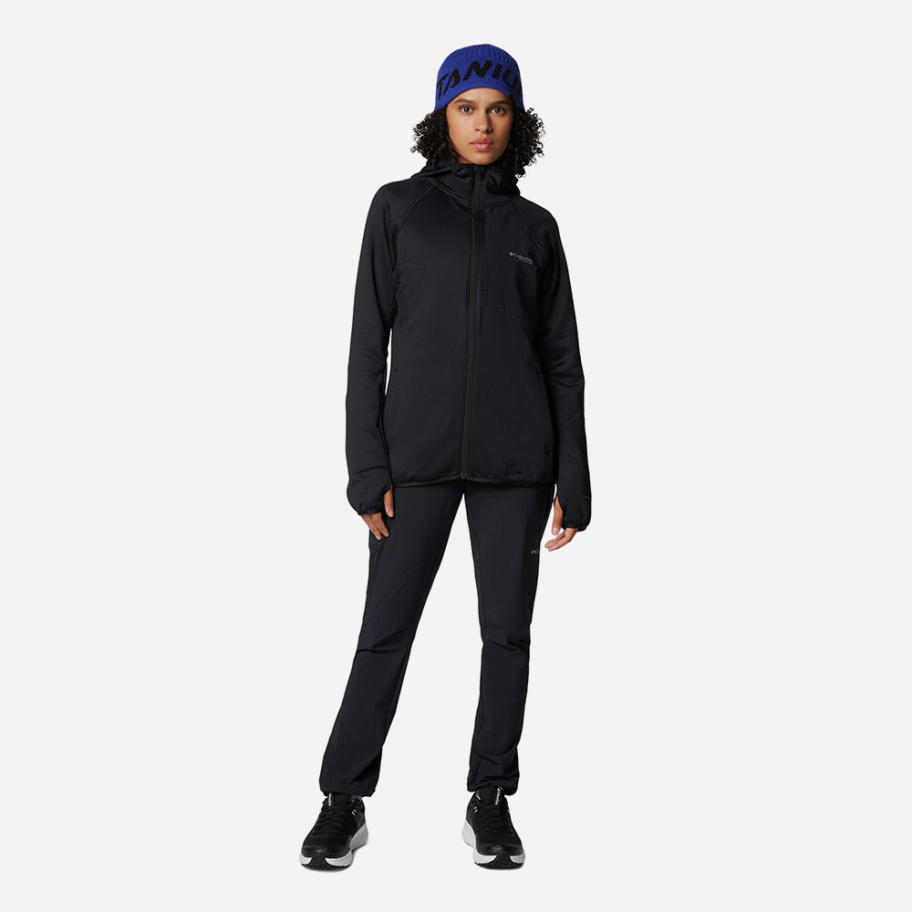 Áo Khoác Nữ Columbia Triple Canyon™ Grid Fleece Hooded Fz - Đen - Supersports Vietnam