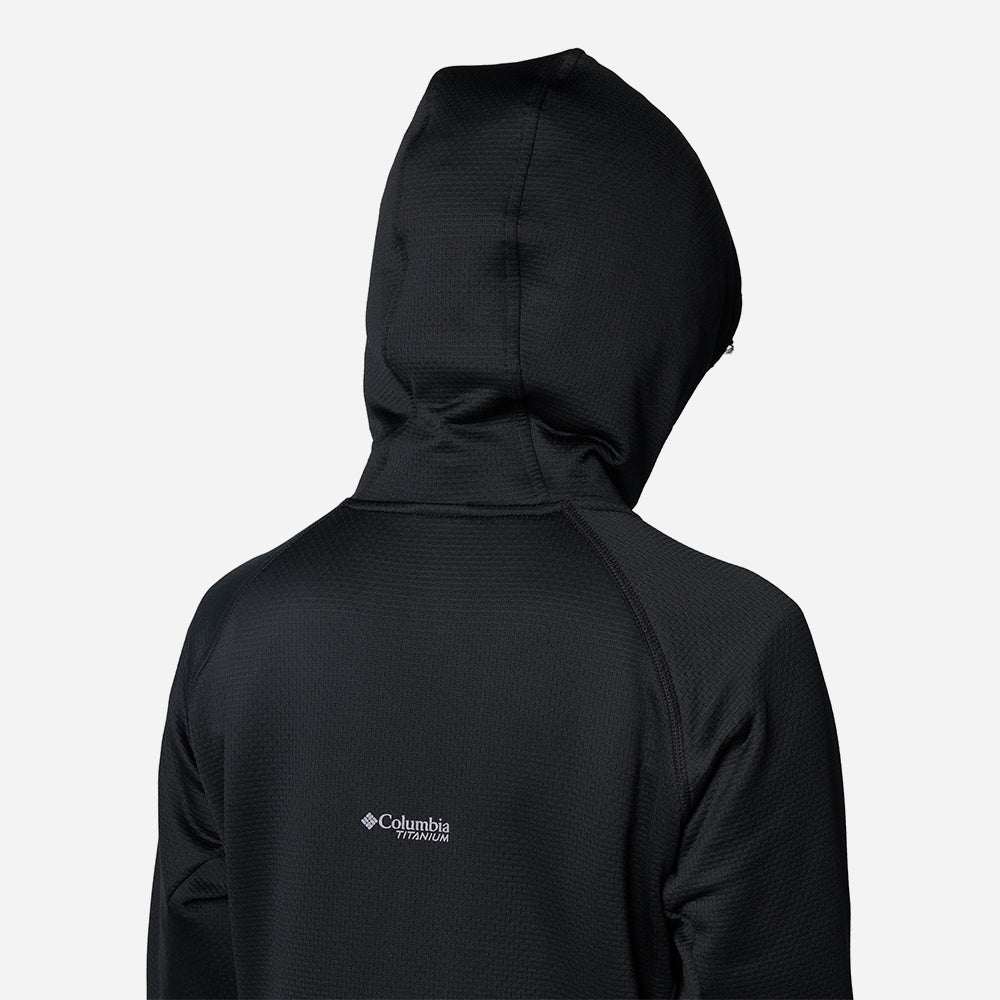 Áo Khoác Nữ Columbia Triple Canyon™ Grid Fleece Hooded Fz - Đen - Supersports Vietnam