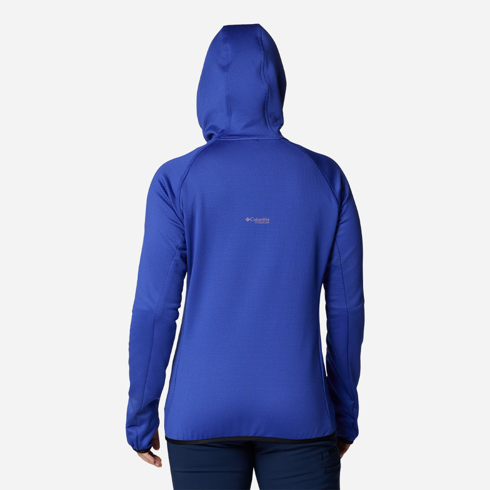 Áo Khoác Nữ Columbia Triple Canyon™ Grid Fleece Hooded Fz - Xanh Dương - Supersports Vietnam