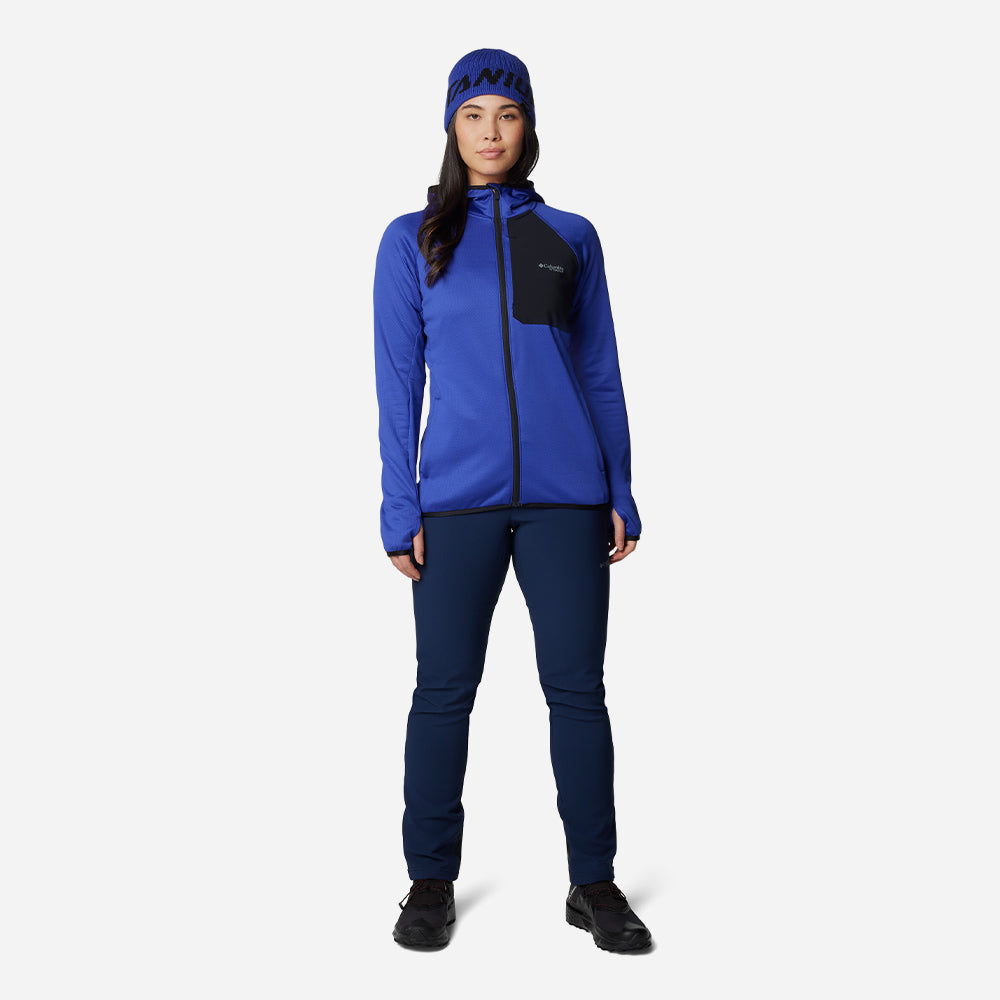 Áo Khoác Nữ Columbia Triple Canyon™ Grid Fleece Hooded Fz - Xanh Dương - Supersports Vietnam