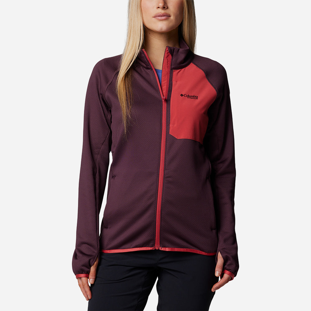 Áo Khoác Nữ Columbia Triple Canyon™ Grid Fleece Fz - Tím - Supersports Vietnam