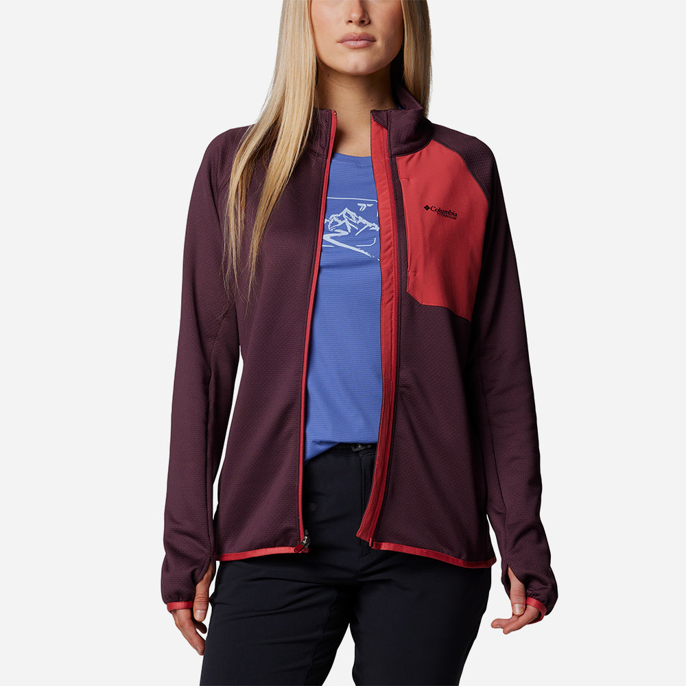 Áo Khoác Nữ Columbia Triple Canyon™ Grid Fleece Fz - Tím - Supersports Vietnam