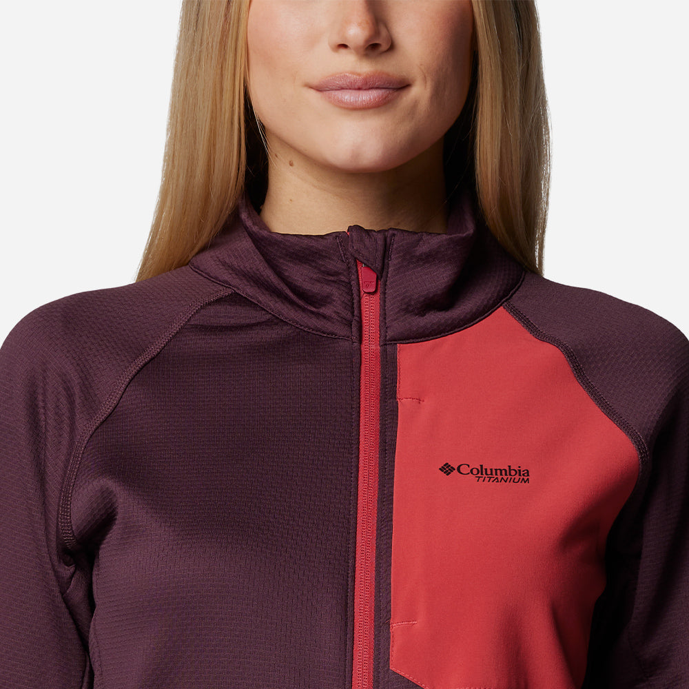 Áo Khoác Nữ Columbia Triple Canyon™ Grid Fleece Fz - Tím - Supersports Vietnam
