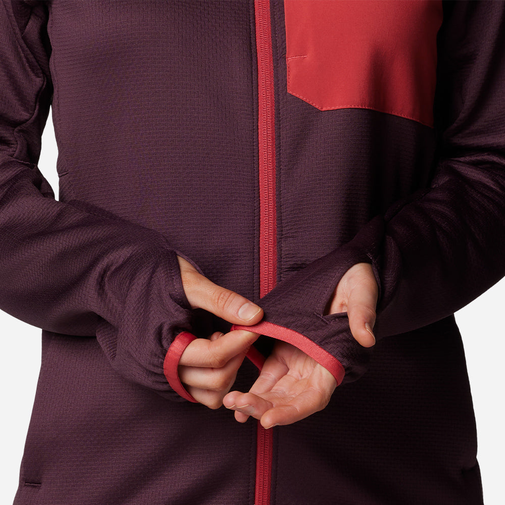 Áo Khoác Nữ Columbia Triple Canyon™ Grid Fleece Fz - Tím - Supersports Vietnam
