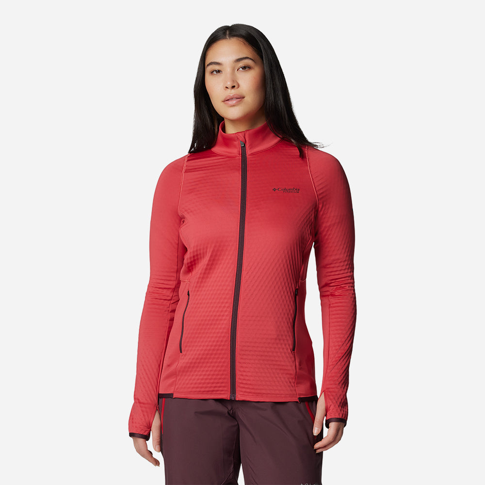 Áo Khoác Nữ Columbia Crystal Leaf™ Omni-Heat™ Helix Fz - Đỏ - Supersports Vietnam