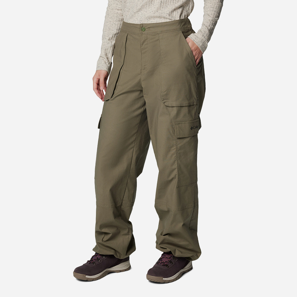 Quần Dài Nữ Columbia Brea Falls™ Cotton Ripstop - Xanh Quân Đội - Supersports Vietnam