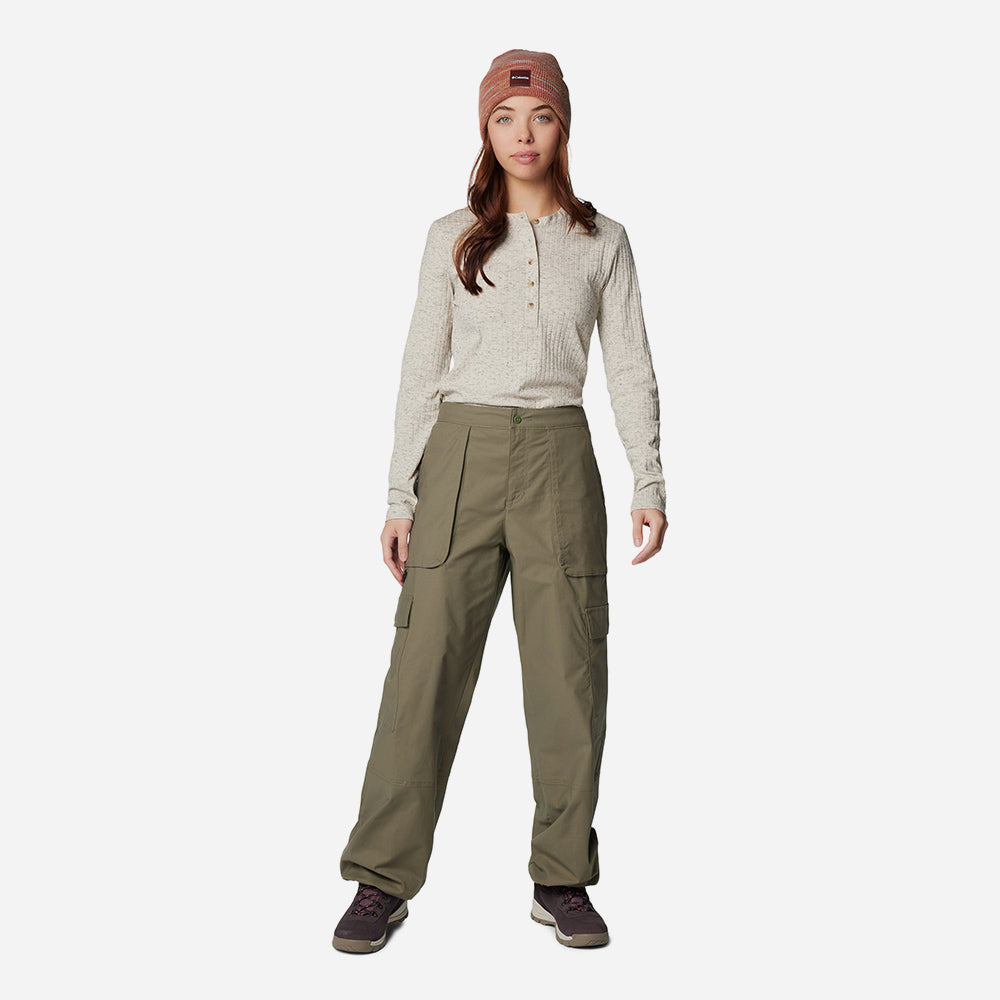 Áo Thun Tay Dài Nữ Columbia Brea Falls™ Henley - Xám - Supersports Vietnam