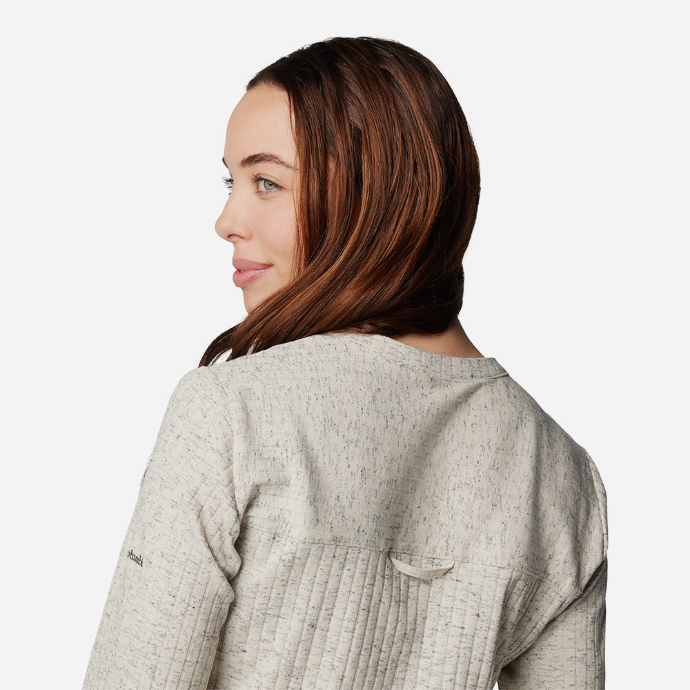 Áo Thun Tay Dài Nữ Columbia Brea Falls™ Henley - Xám - Supersports Vietnam