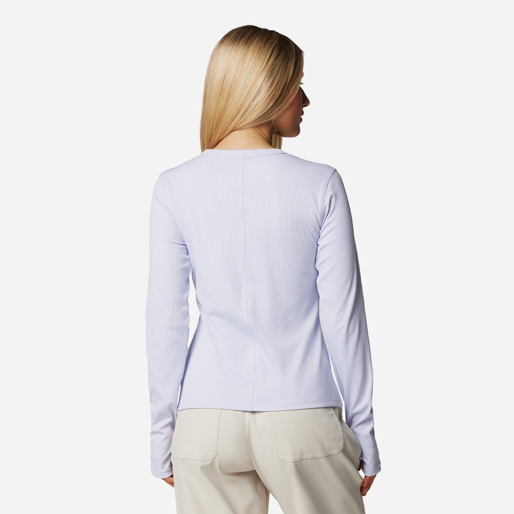 Áo Thun Tay Dài Nữ Columbia Boundless™ Days Knit - Tím - Supersports Vietnam