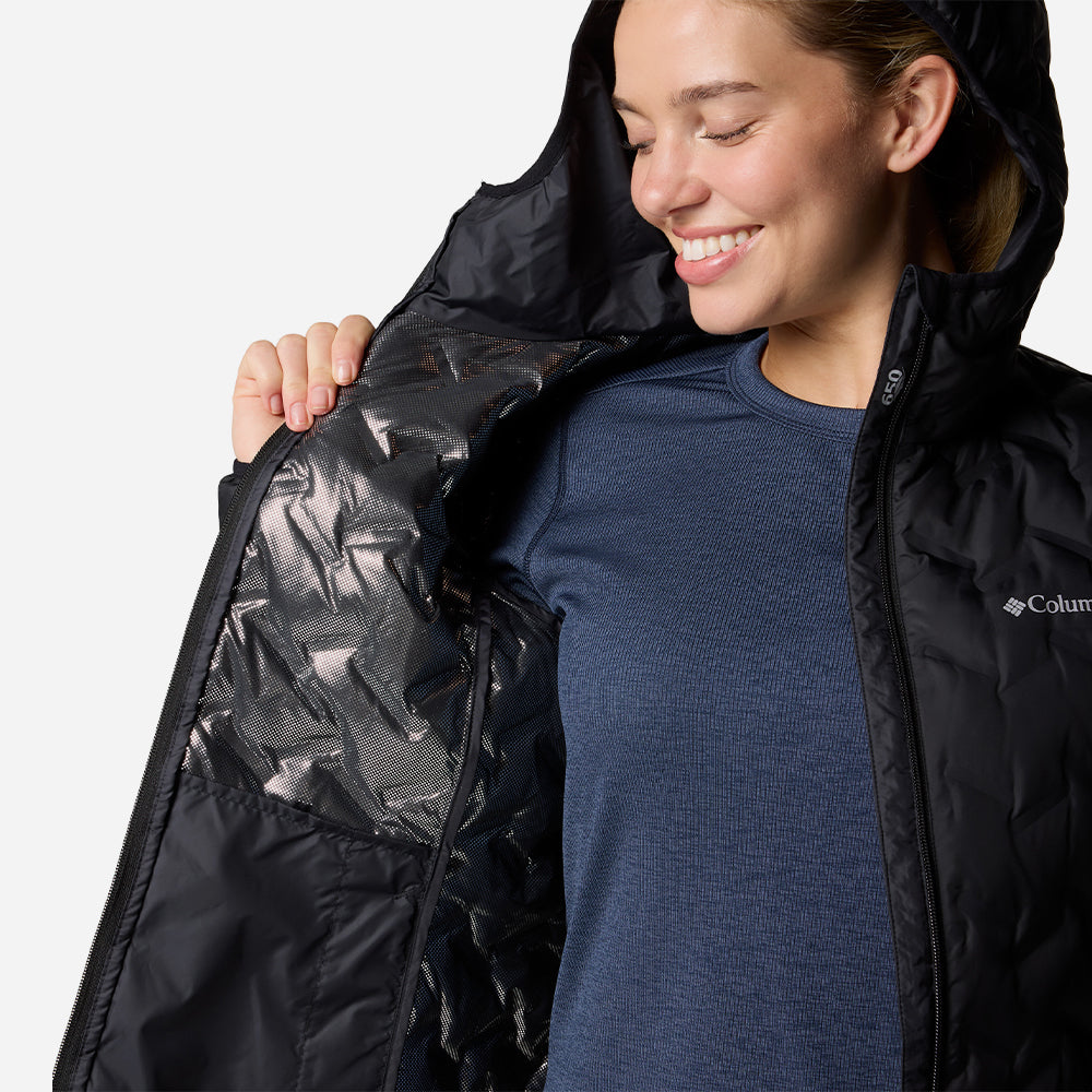 Áo Khoác Nữ Columbia Delta Ridge™ Ii Down Hooded - Đen - Supersports Vietnam