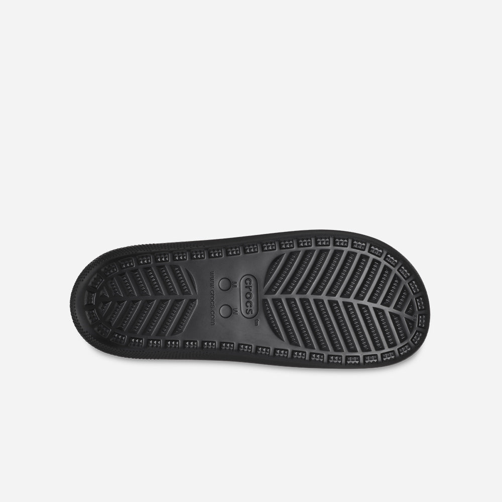 Dép Quai Ngang Unisex Crocs Classic V2 - Đen - Supersports Vietnam