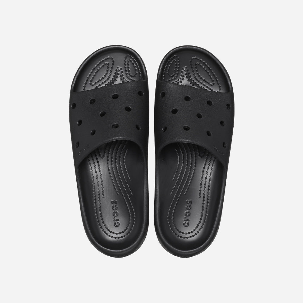 Dép Quai Ngang Unisex Crocs Classic V2 - Đen - Supersports Vietnam