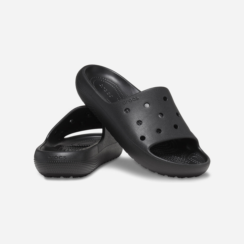 Dép Quai Ngang Unisex Crocs Classic V2 - Đen - Supersports Vietnam