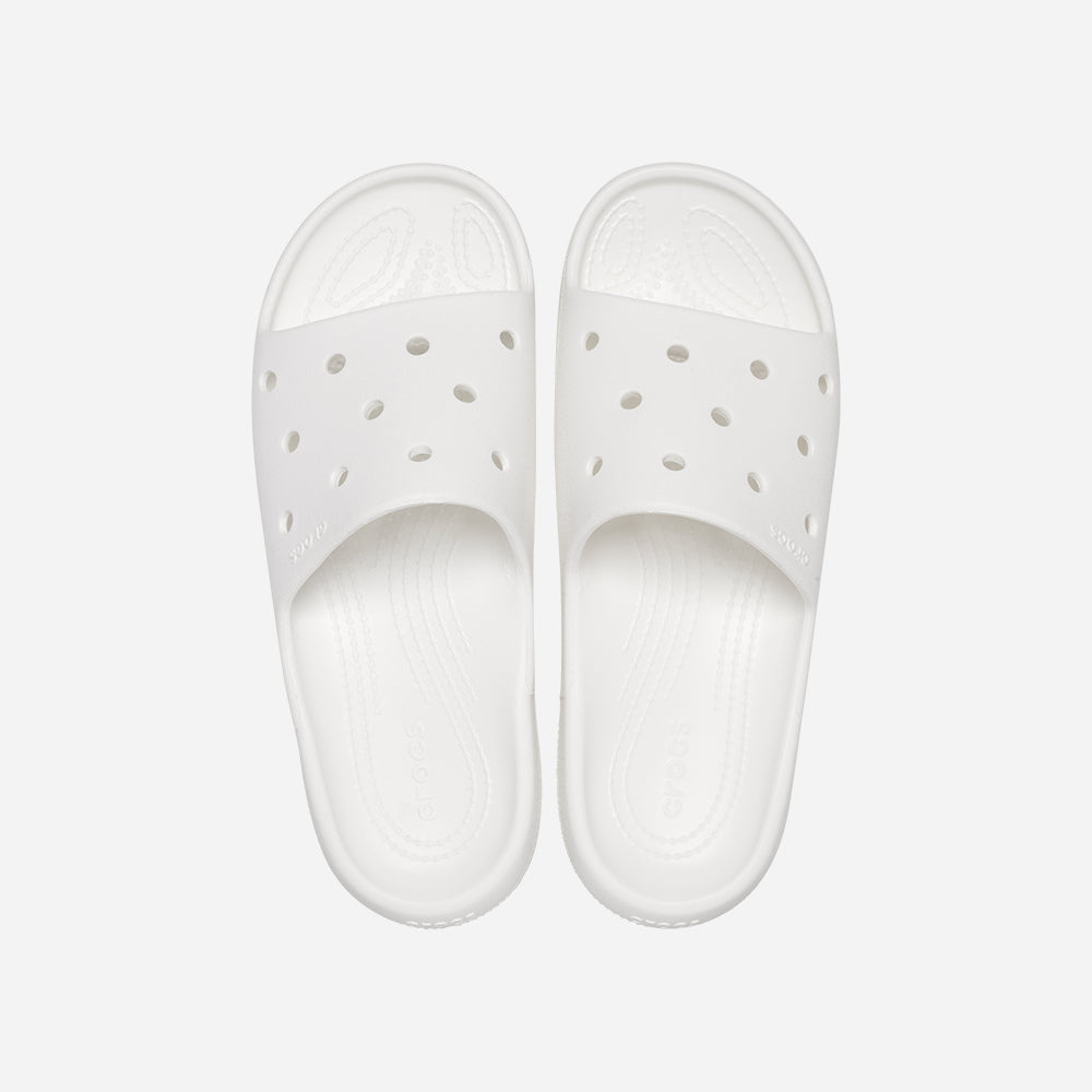 Dép Quai Ngang Unisex Crocs Classic V2 - Trắng - Supersports Vietnam