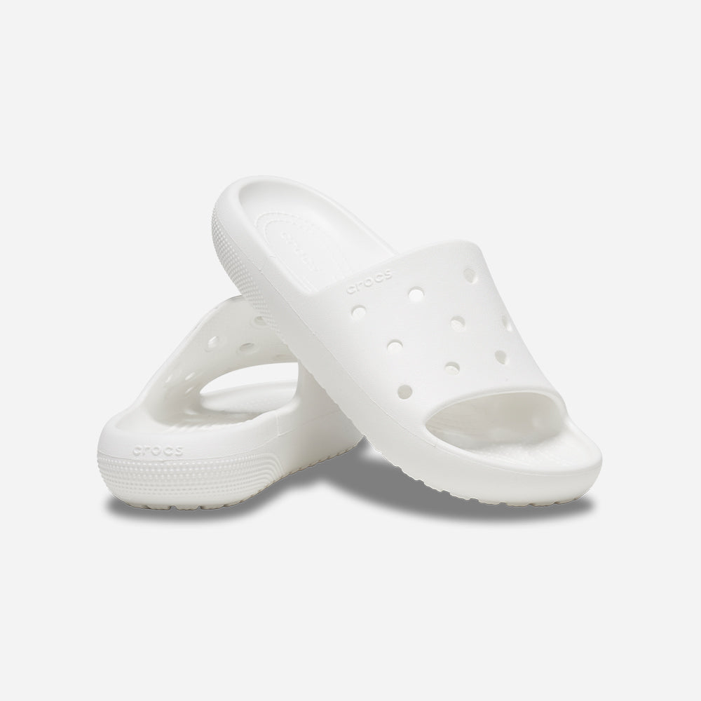 Dép Quai Ngang Unisex Crocs Classic V2 - Trắng - Supersports Vietnam