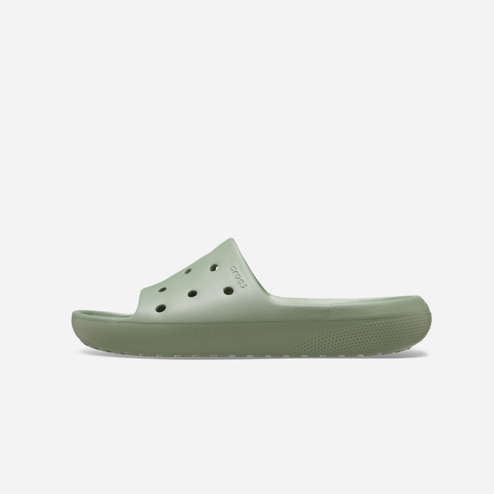 Dép Quai Ngang Unisex Crocs Classic V2 - Xanh Lá - Supersports Vietnam
