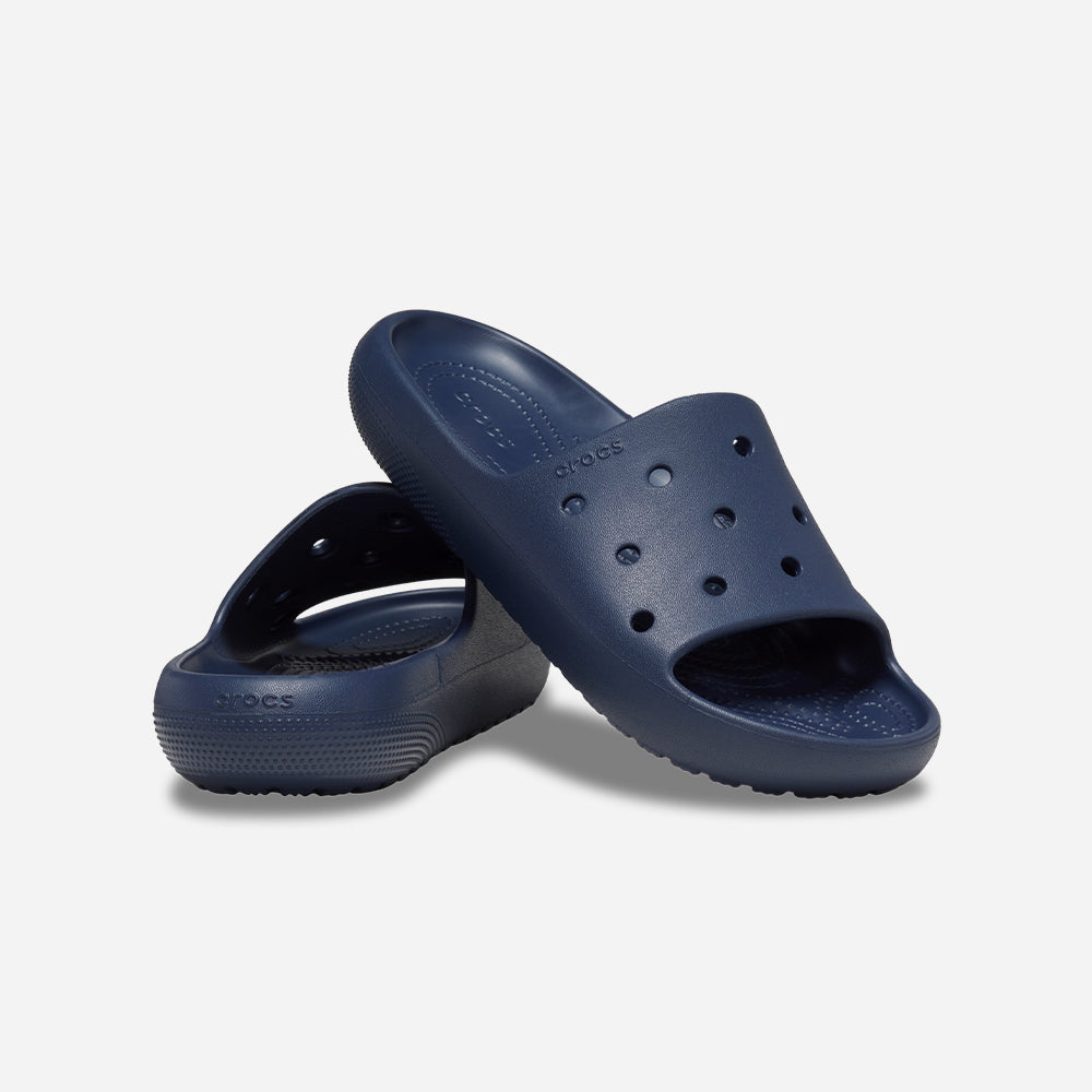 Dép Quai Ngang Unisex Crocs Classic V2 U - Xanh Navy - Supersports Vietnam