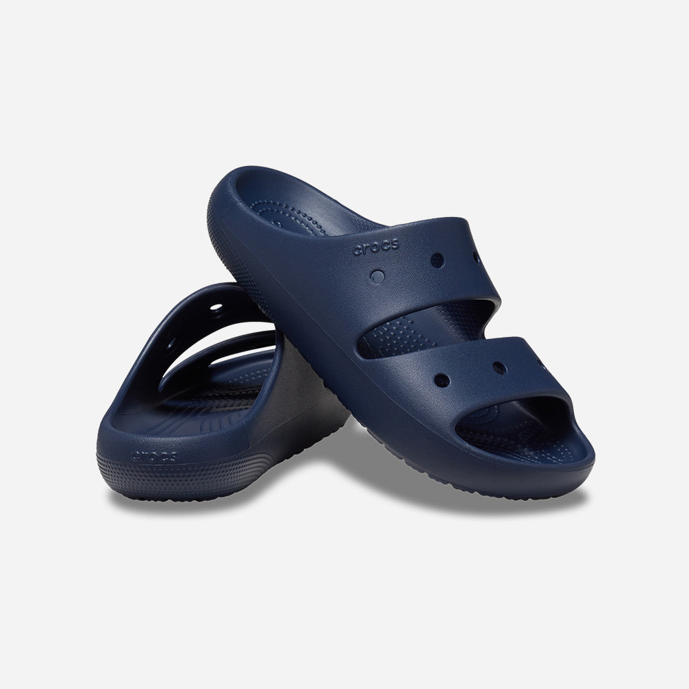 Dép Quai Ngang Unisex Crocs Classic Version 2 - Xanh Navy - Supersports Vietnam