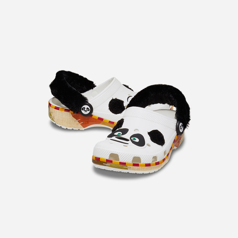 Giày Clog Trẻ Em Crocs Classic Kung Fu Panda - Trắng - Supersports Vietnam
