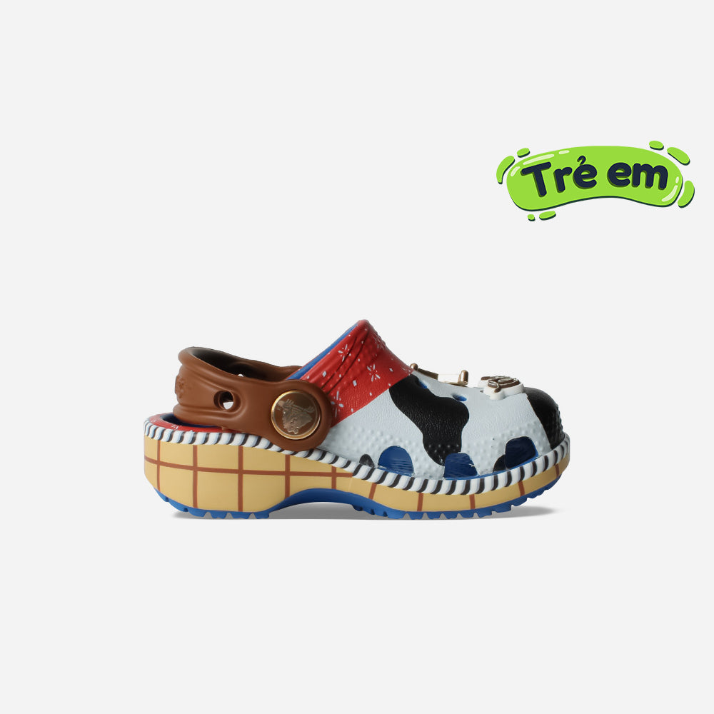 Giày Clog Trẻ Em Crocs Classic Toy Story Woody - Xanh Dương