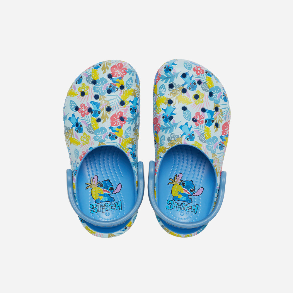 Giày Clog Trẻ Em Crocs Classic Stitch T Oxygen - Xanh Dương - Supersports Vietnam