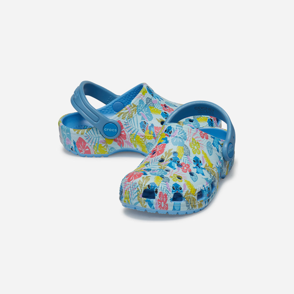 Giày Clog Trẻ Em Crocs Classic Stitch T Oxygen - Xanh Dương - Supersports Vietnam