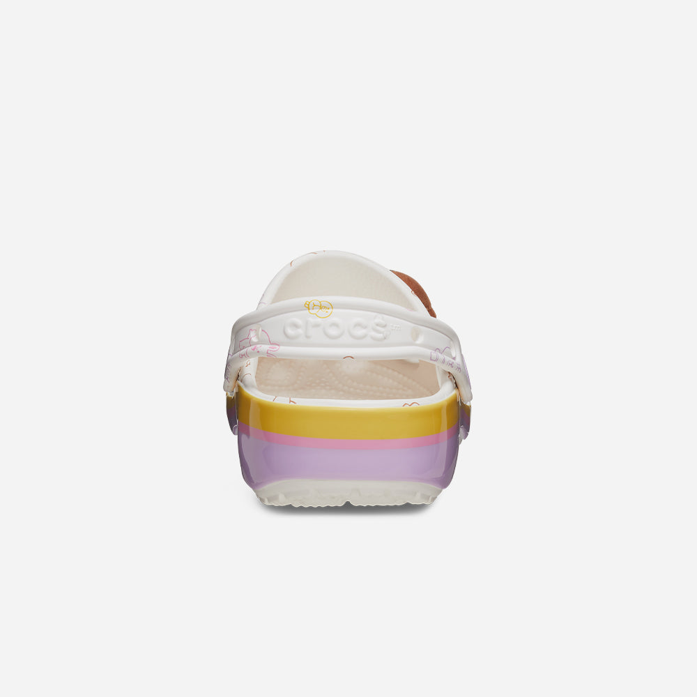 Giày Clog Unisex Crocs Classic Line Friends - Trắng - Supersports Vietnam