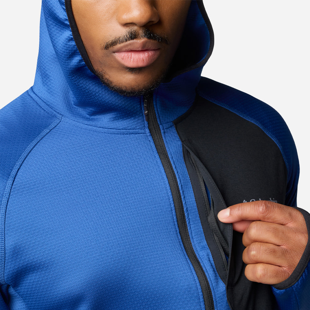 Áo Khoác Nam Columbia Triple Canyon™ Grid Fleece Hooded Fz Ii - Xanh Dương - Supersports Vietnam