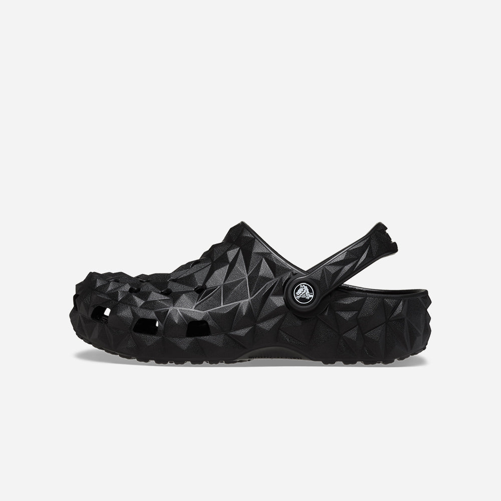 Giày Clog Unisex Crocs Classic Geometric - Đen - Supersports Vietnam