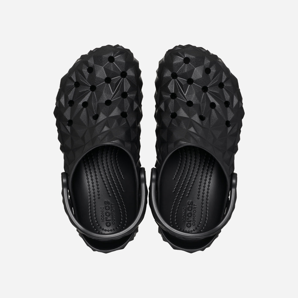 Giày Clog Unisex Crocs Classic Geometric - Đen - Supersports Vietnam