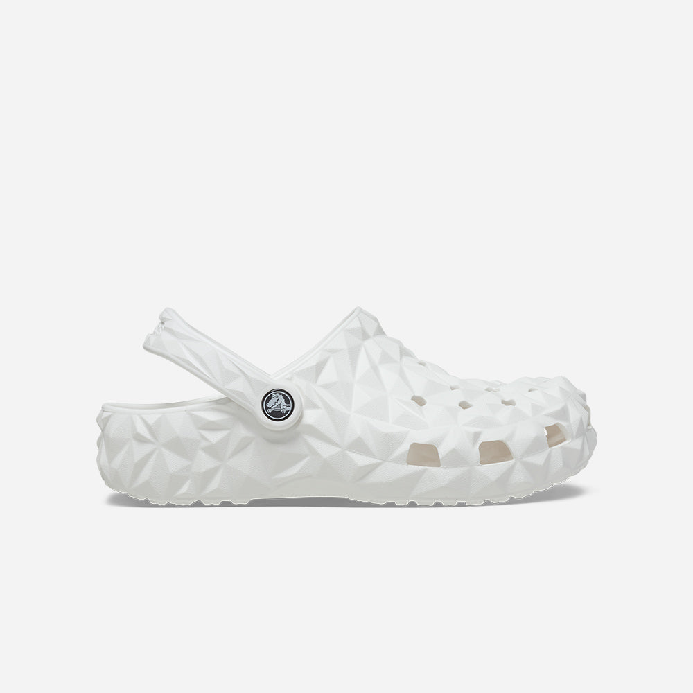 Giày Clog Unisex Crocs Classic Geometric - Trắng - Supersports Vietnam