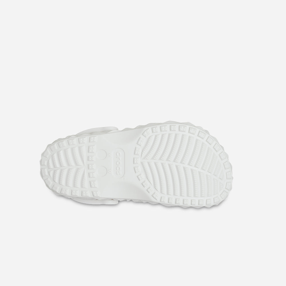 Giày Clog Unisex Crocs Classic Geometric - Trắng - Supersports Vietnam