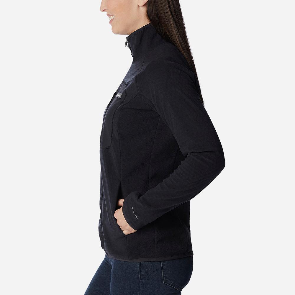 Áo Khoác Nữ Columbia Outdoor Tracks™ Full Zip Ii - Đen - Supersports Vietnam