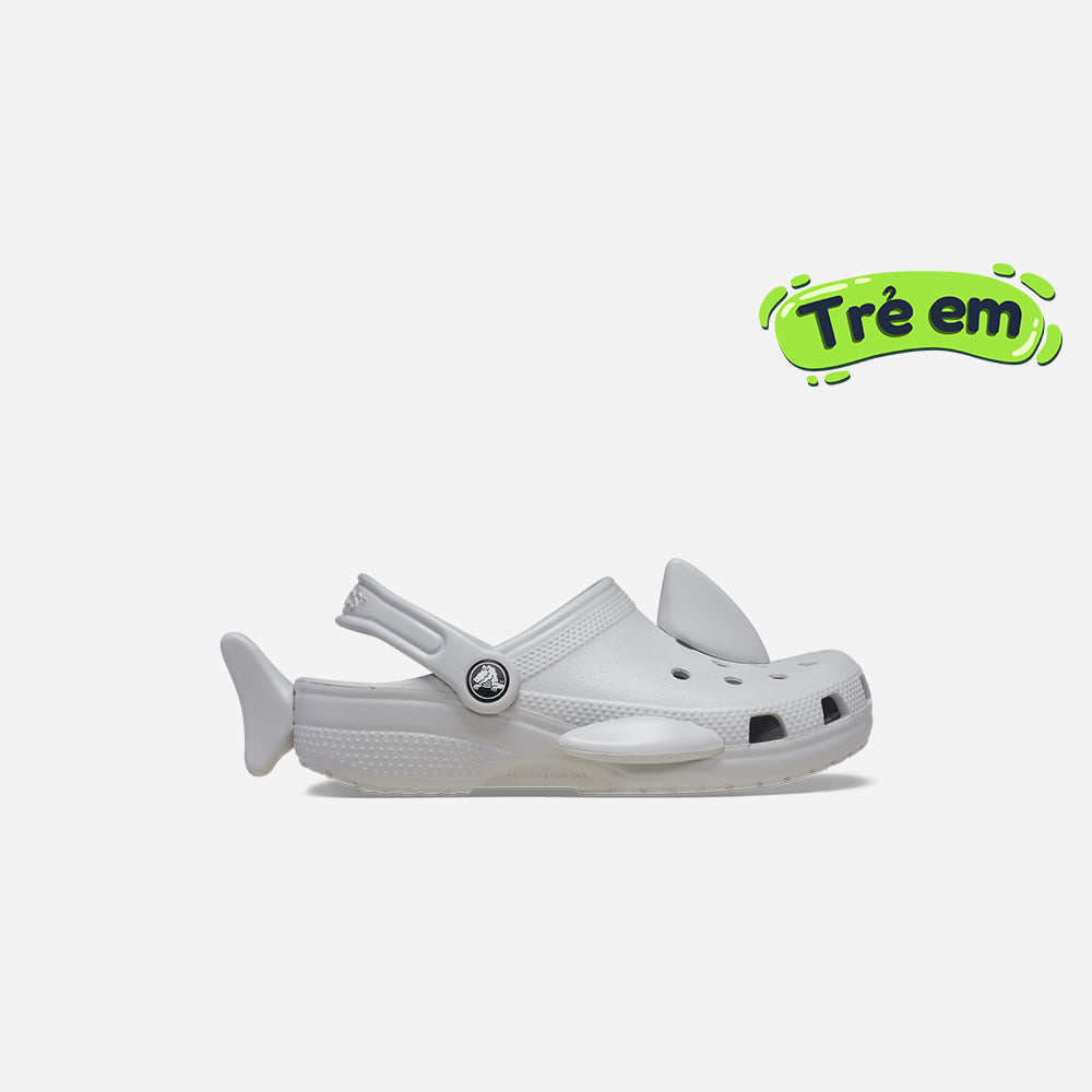 Giày Clog Trẻ Em Crocs Classic Iam Shark - Xám - Supersports Vietnam