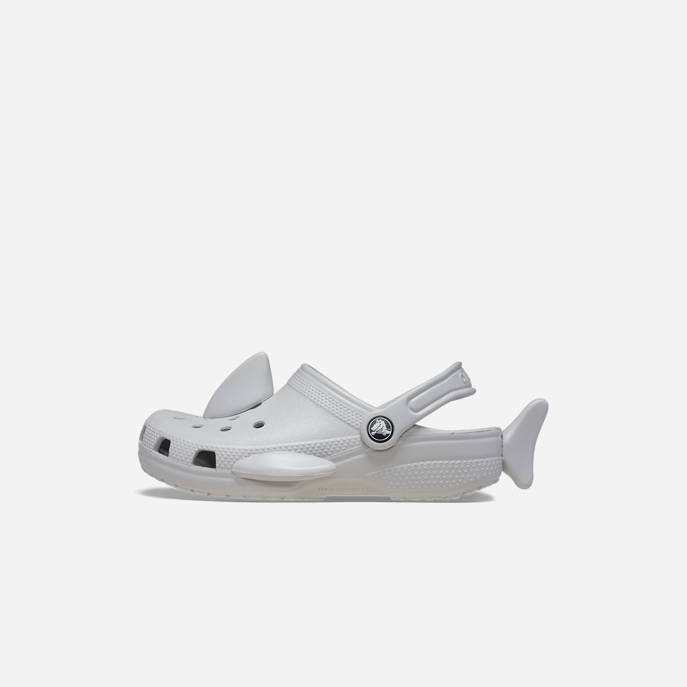 Giày Clog Trẻ Em Crocs Classic Iam Shark - Xám - Supersports Vietnam