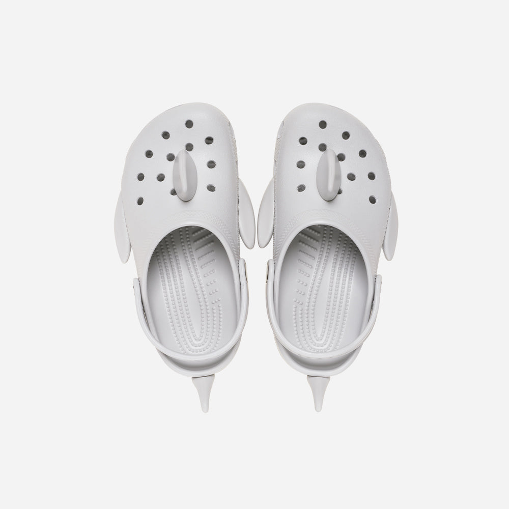 Giày Clog Trẻ Em Crocs Classic Iam Shark - Xám - Supersports Vietnam