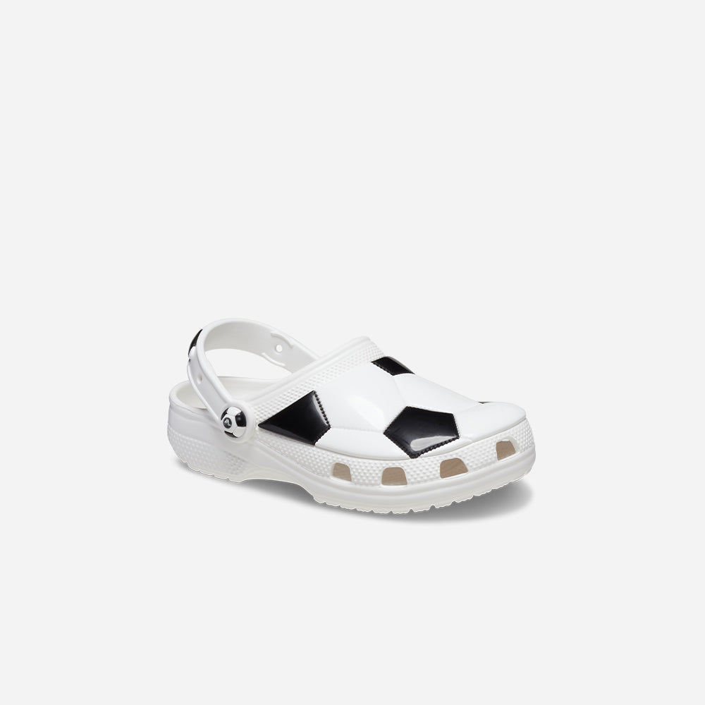 Giày Clog Trẻ Em Crocs Classic  Soccer Ball - Trắng - Supersports Vietnam